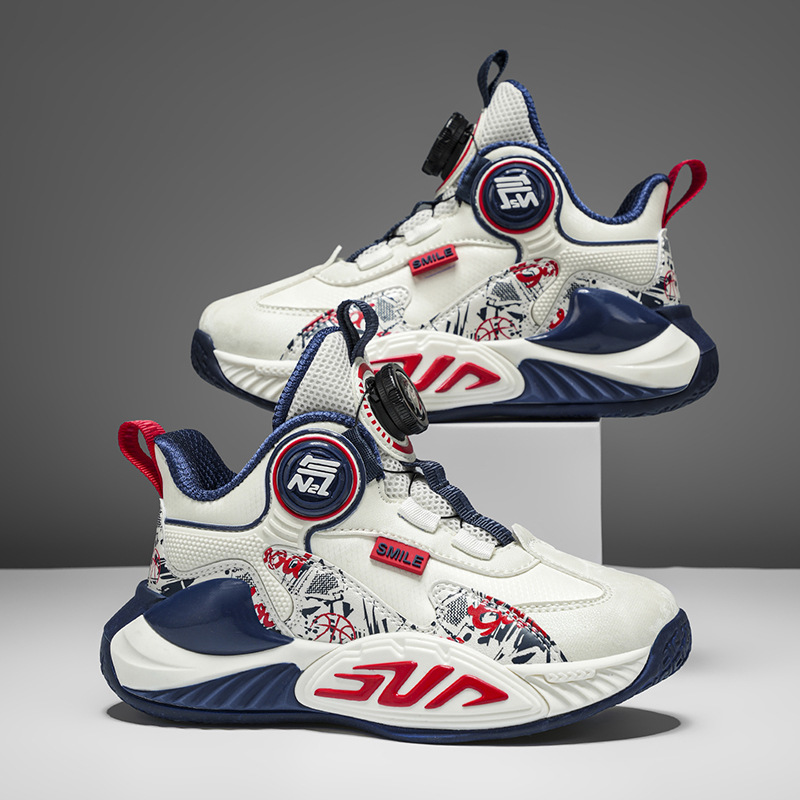 男童鞋子2025新款秋冬减震训练儿童跑步运动鞋大童学生防滑篮球鞋