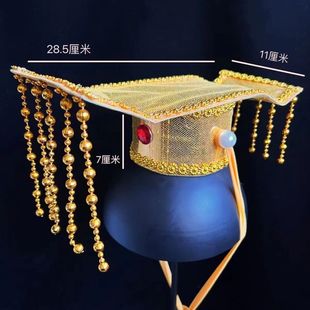 古代皇帝头冠唐朝皇上帽大汉天子帽头饰帽古代皇上帽子太子帽表演