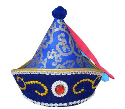 儿童舞蹈表演配饰蒙古帽特价包邮