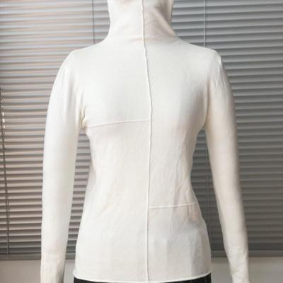 针织高领打底衫女秋冬高级感堆堆领毛衣内搭设计感小众修身针织衫