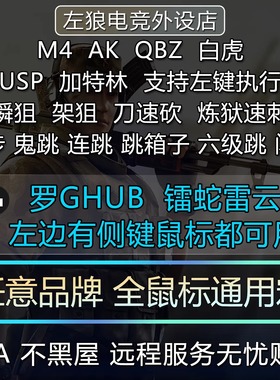 罗技cf鼠标宏usp炼狱穿越火支持宏G502雷镭蛇G102GPW2全鼠标通用