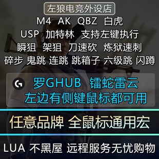 罗技cf鼠标宏usp炼狱穿越火支持宏G502雷镭蛇G102GPW2全鼠标通用