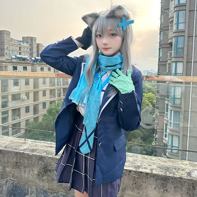 蔚蓝档案cos服BlueArchive砂狼白子砂狼城子cospla男女全套C服