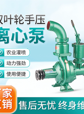 双叶轮手压离心水泵柴油机抽水机