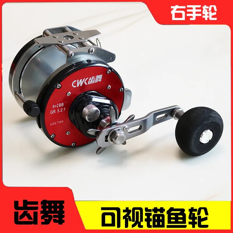 齿舞可视锚鱼鼓轮7500/10000/防炸线轮远投抛投12000/15000包正品