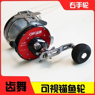 齿舞可视锚鱼鼓轮7500/10000/防炸线轮远投抛投12000/15000包正品