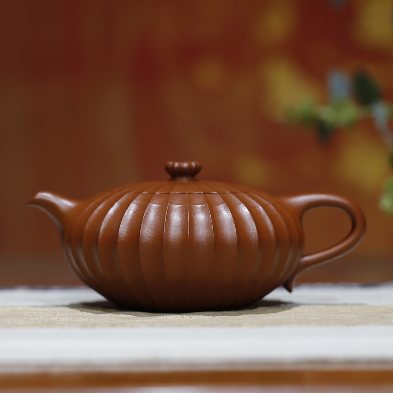 合菱紫砂名家孔祥生纯全手工原矿珍藏老朱泥正宗宜兴紫砂壶保真