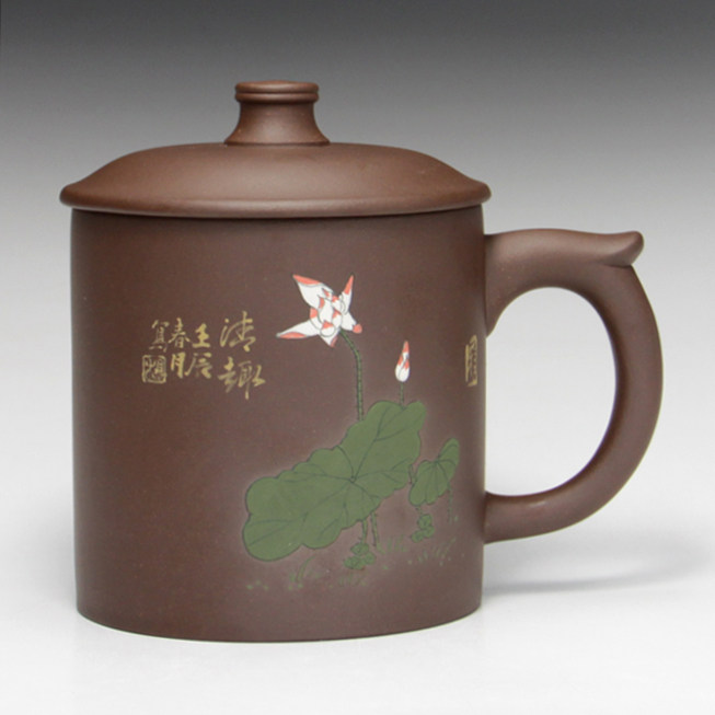 清荷手工彩绘宜兴紫砂小茶杯原矿珍藏紫泥全手礼盒包装包邮330ml怎么样,好用不?