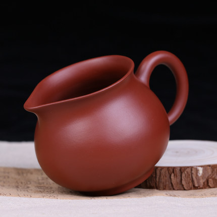 公道杯 手工制原矿珍藏大红袍宜兴紫砂茶具 功夫配件