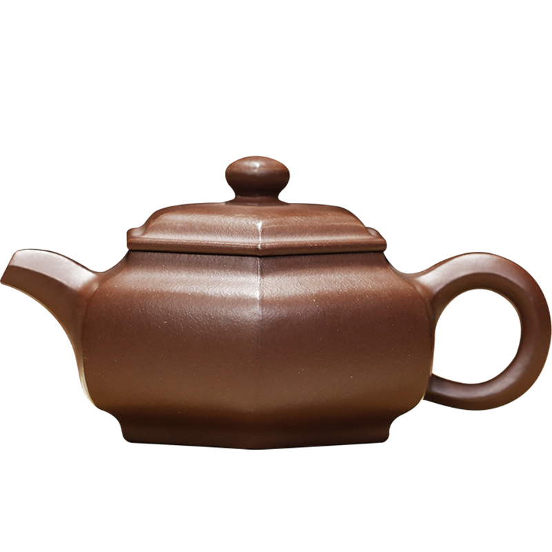 张义制陶原矿紫茄泥宜兴壶茶壶