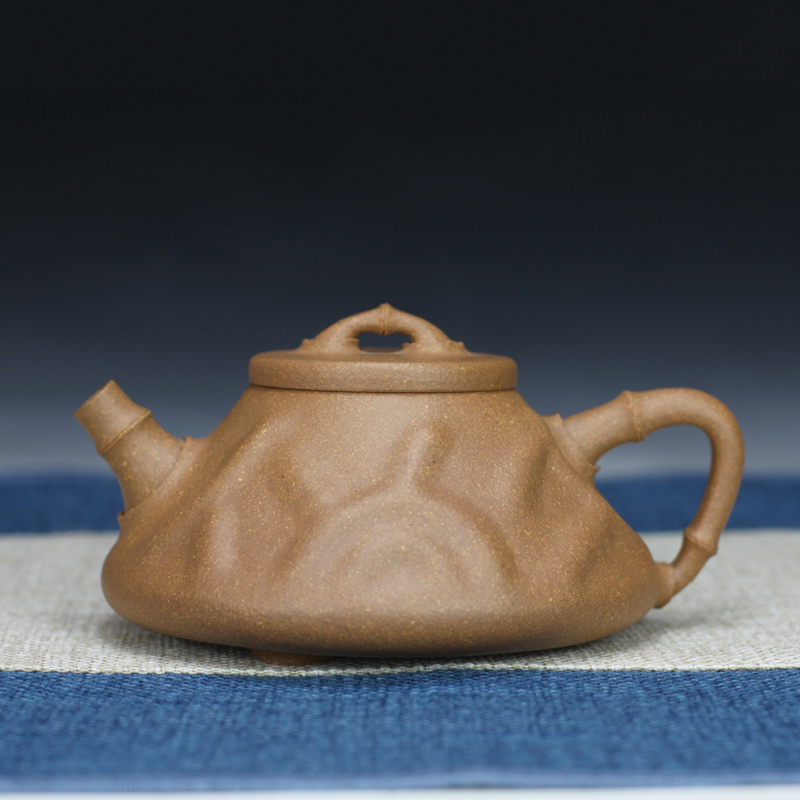 国工范育君 供春石瓢紫砂壶 原矿段泥正宗宜兴老紫砂壶杯子280cc