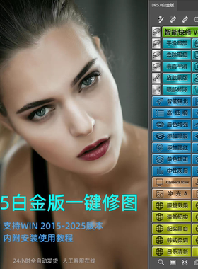 ps插件全套合集dr5人像磨皮美白调色预设滤镜抠图降噪安装包2026