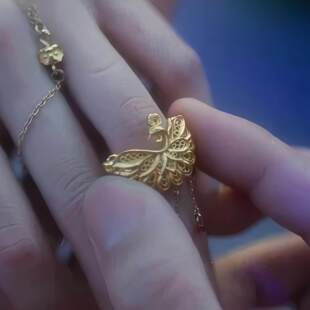 成何体统庾晚音同款求婚戒指新中式轻奢高级感婚礼指环气质食指戒