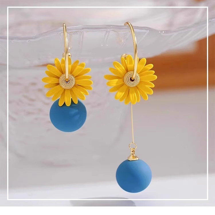小清新黄色雏菊耳环2025新爆款独特耳钉度假风气质轻奢高级感耳饰,饰品/流行首饰/时尚饰品新,耳环,淘宝优惠券,粉丝福利购,淘宝优惠卷