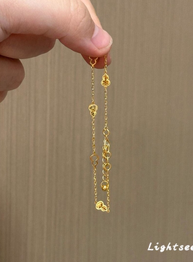 S925纯银碎碎冰葫芦手链女复古