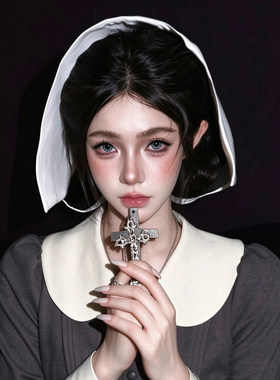 欢愉的艺术莫德斯塔cos修女帽子