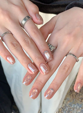 银色竖纹圆珠戒指小众轻奢高级感