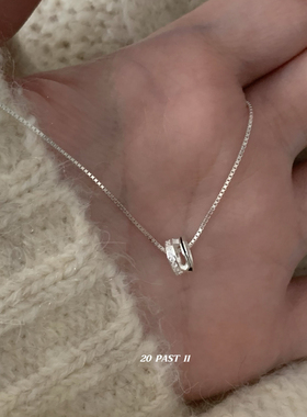 s925纯银吊坠转运珠小蛮腰项链女