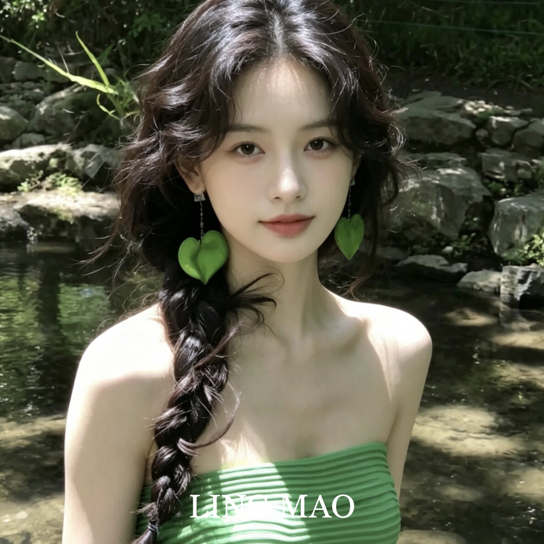 夏日牛油果绿流苏耳环女2026新款轻奢高级感耳环独特漂亮耳夹耳饰