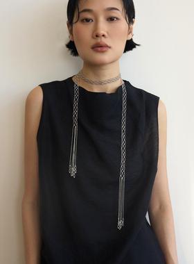 蕾丝月帘项链轻奢小众高级感独特