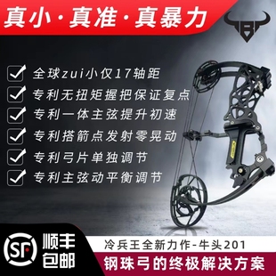 冷兵王牛头201两用复合弓射箭射鱼202钢珠非恶棍融合精灵弓箭