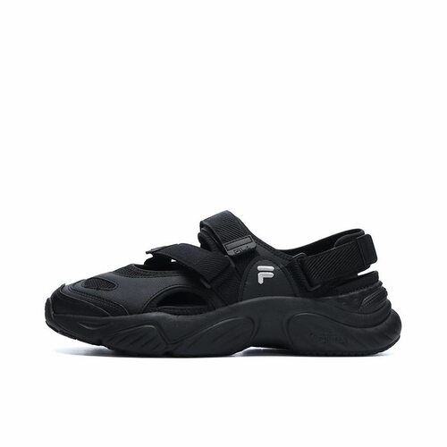 FILA/斐乐 Conch 舒适轻便 沙滩 魔术贴 玛丽珍 凉鞋 黑色