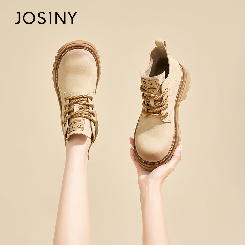 卓诗尼秋冬新款英伦风百搭马丁靴