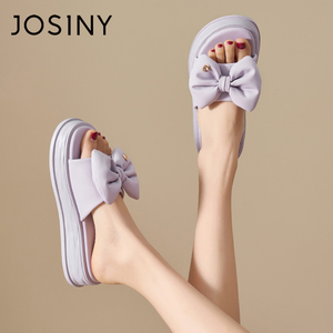 卓诗尼拖鞋女2024年夏季新款平底外出沙滩鞋仙女风百搭配裙子凉鞋