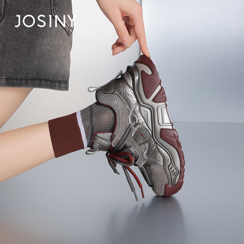 卓诗尼正品增高运动百搭老爹鞋女