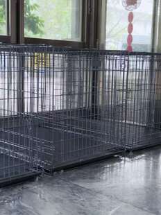加粗双门带底托宠物笼子狗笼 包邮 拍前请咨询运费 不