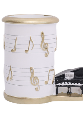 现代简约风创意音符笔筒家居书房