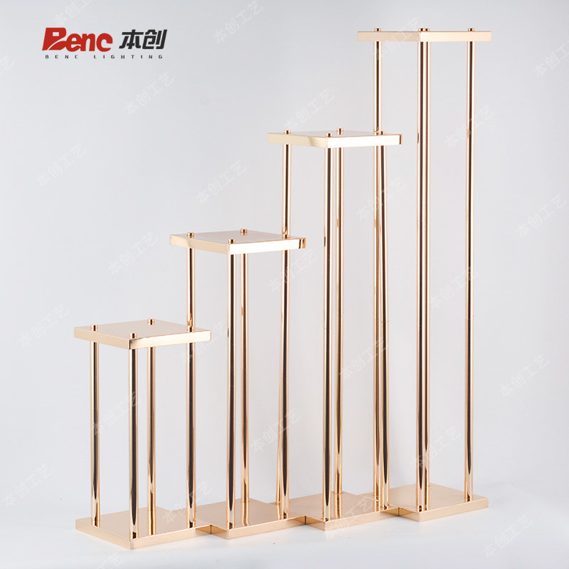 婚庆金色几何路引方形道具架子铁艺方框花柱婚礼布置装饰摆件花架,节庆用品/礼品,路引,淘宝优惠券,粉丝福利购,淘宝优惠卷