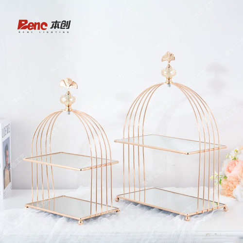 欧式铁艺多层蛋糕干果盘展示架