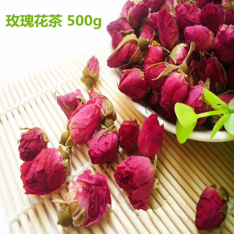 玫瑰花茶 当季新品玫瑰花蕾 500g散装袋装无硫干玫瑰花茶叶花草茶