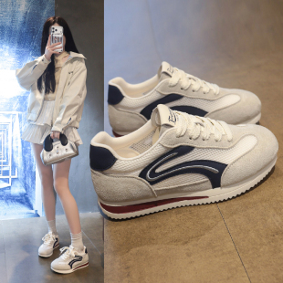 女款 透气显脚小运动休闲德训鞋 2026夏季 爆款 新款 踩屎感网面阿甘鞋