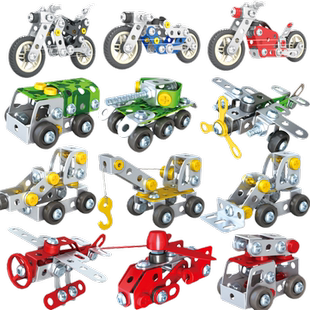 儿童拧螺丝钉组装拆装玩具男孩动手可拆卸益智拼装工程车3岁6套装