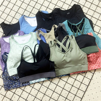 瑜珈文胸弹力运动健身跑步无钢圈