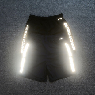 亏本清仓NO退NO换3M反光透气速干网眼夏休闲裤男运动夜跑宽松短裤