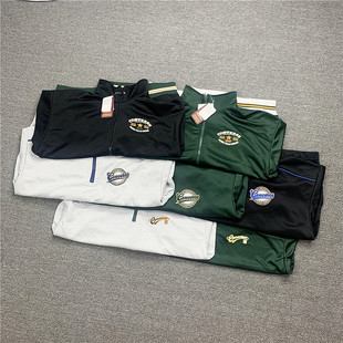 小武出品日系鞋子家春秋季立领半拉链卫衣男刺绣宽松休闲运动落肩