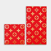 大红色红包新年个性 烫金通用风简约利是封高档硬质 创意硬质新款