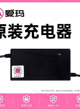爱玛电动车原厂充电器 电瓶车原装正品60V/72v铅酸电池保护充电器