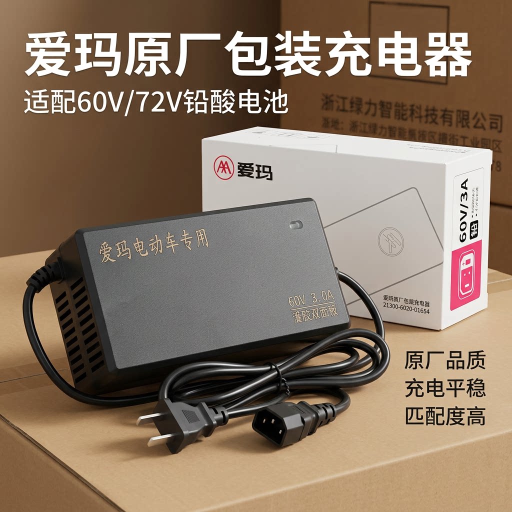 爱玛原车原厂原装充电器原车品质