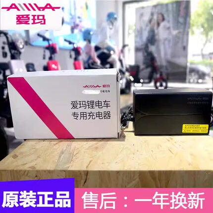 爱玛电动车原厂充电器 电瓶车原装正品60V/72v铅酸电池保护充电器