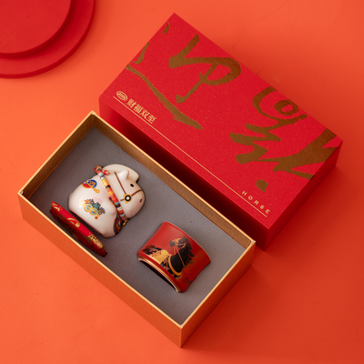 生肖马陶瓷存钱罐创意摆件