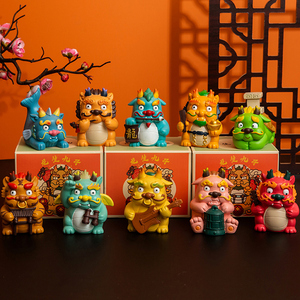 2024龙生九子潮玩艺术品国潮手办创意礼物桌面摆件生肖龙年吉祥物