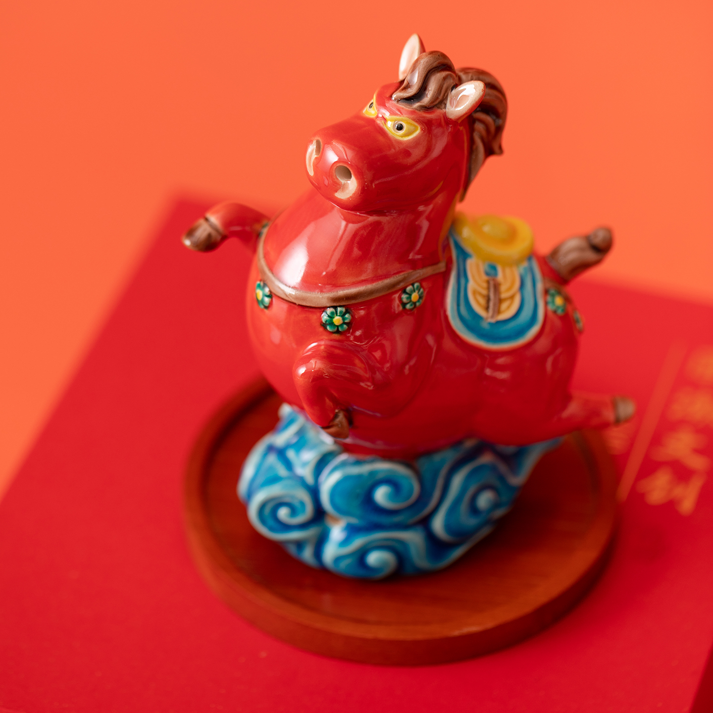 陶瓷马摆件生肖马装饰品