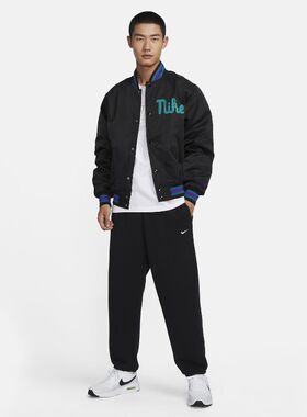 NIKE/耐克新款男子立领运动休闲保暖防风印花夹克外套 FQ7970-010