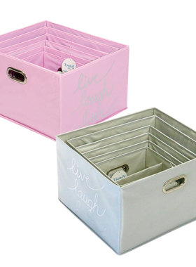 格子衣柜牛津布艺收纳箱正方形收纳盒衣服被子置物周转储物箱子