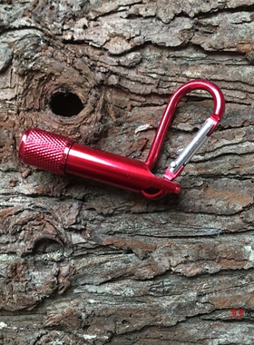 迷你铝合金超小LED手电筒登山扣钥匙扣AG3电池袖珍便携可定制LOGO