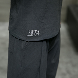 夏季新款男中国风棉麻套装刺绣两件套短袖+短裤黑色A18-P55，男装休闲套装，电商B277(原6028)